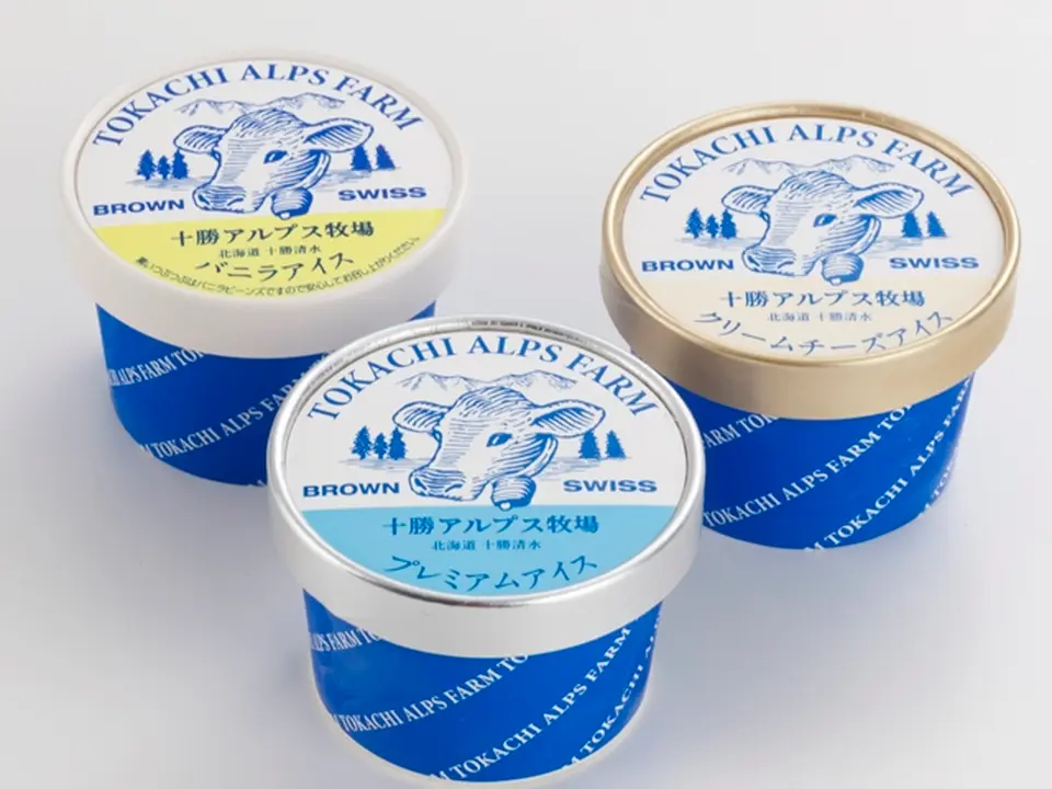 ブラウンスイス生乳「十勝アルプス牧場アイス3種8個セット」 _0