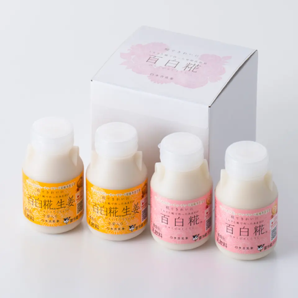 百白糀 4本セット（プレーン2本・生姜2本）_0