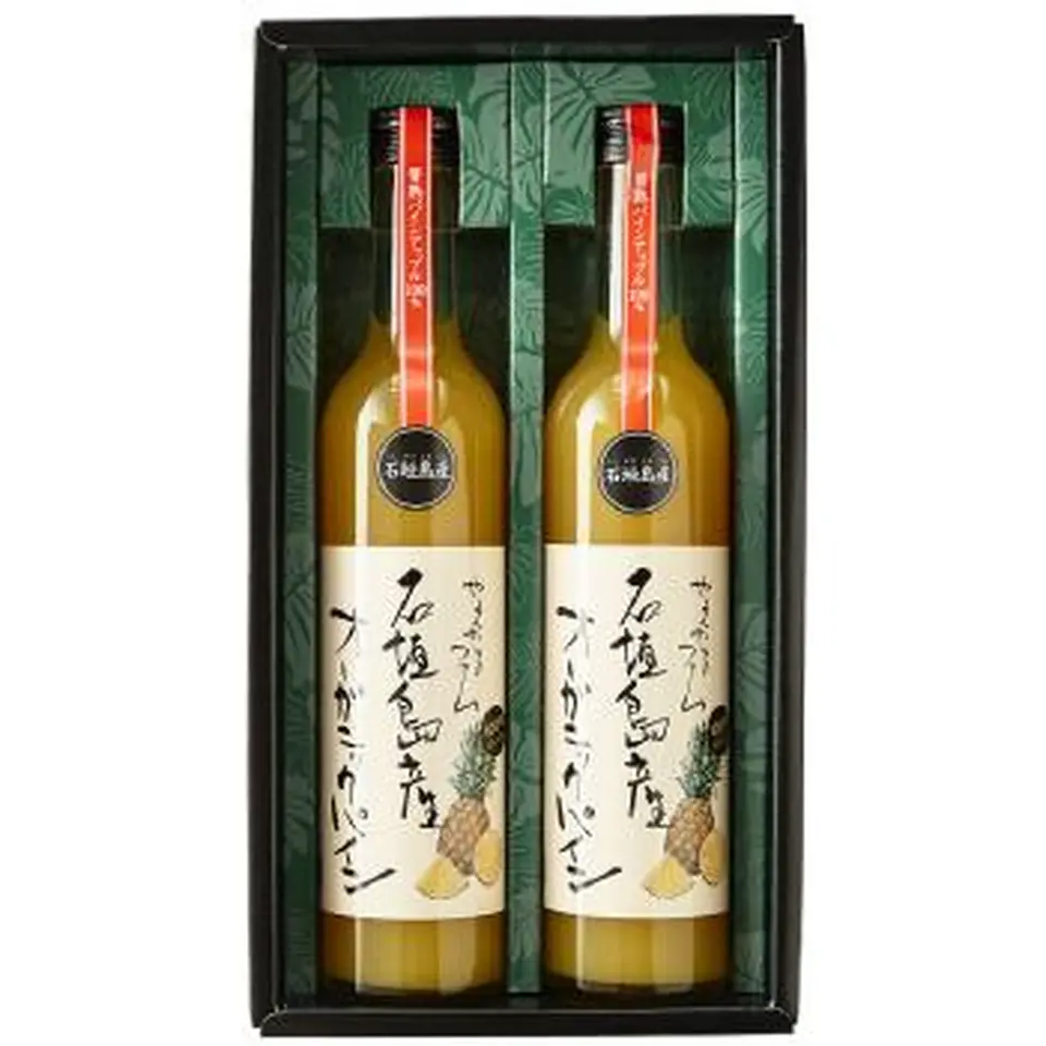 石垣島産プレミアム有機パイナップルジュース500ml×2本セット_2