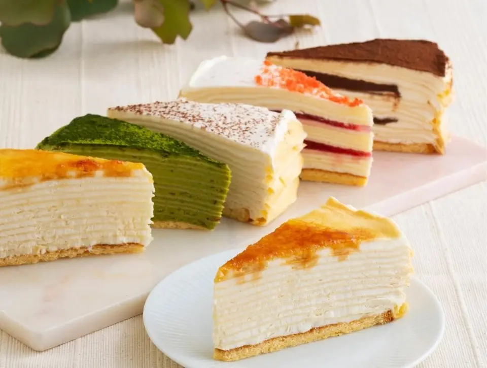 もっちり食感の手作りミルクレープ5種食べ比べセット（6個）_0