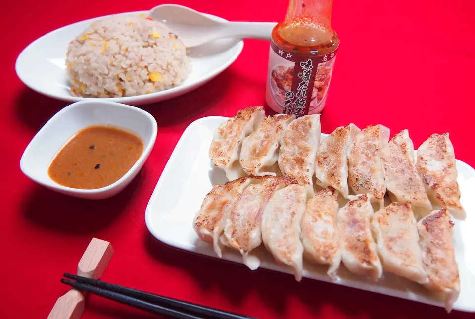 味噌だれ餃子&焼き飯セット_0