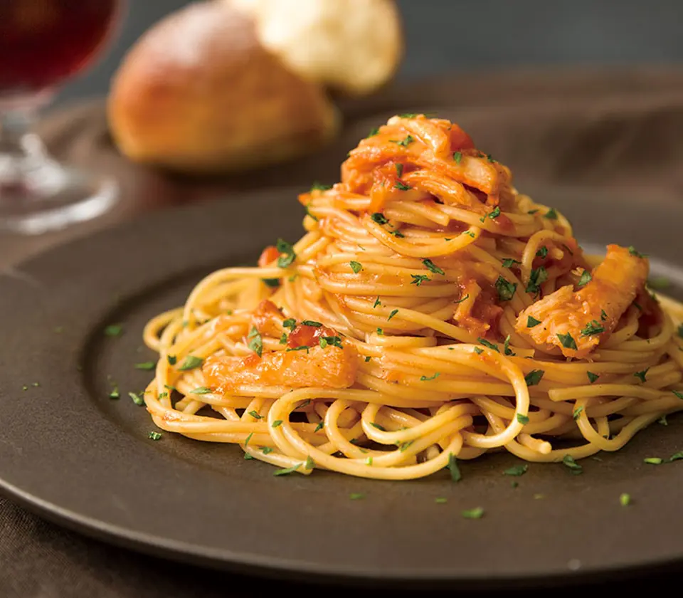 蟹と蟹みそのトマトソース_0