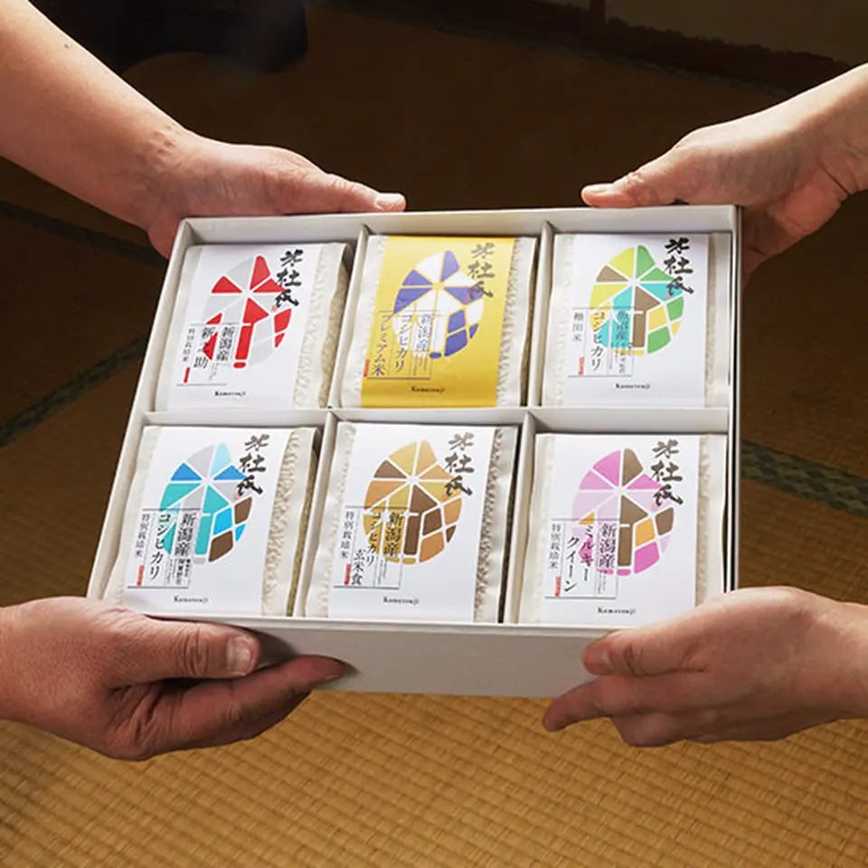 米杜氏 三笑贈答米 6個セット_0