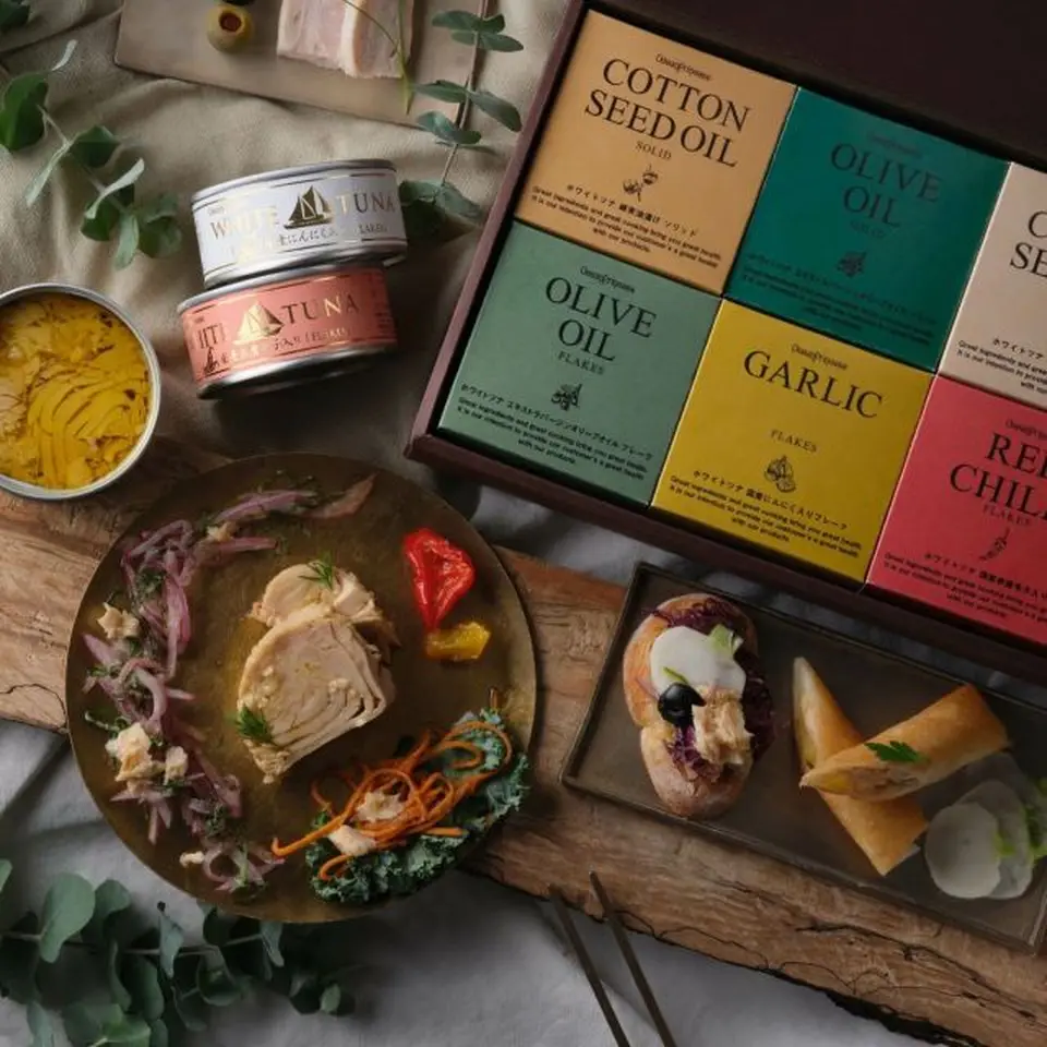 WHITETUNA　バラエティーツナ6缶セット_0