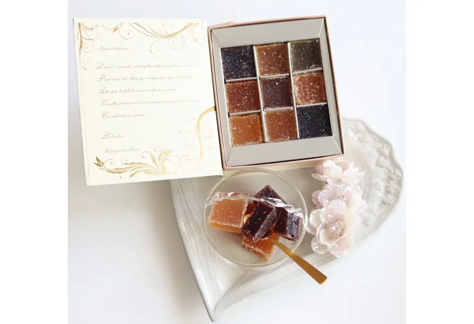 モンパリグルマン社製 パートドゥフリュイ (フルーツゼリー) 9粒_0