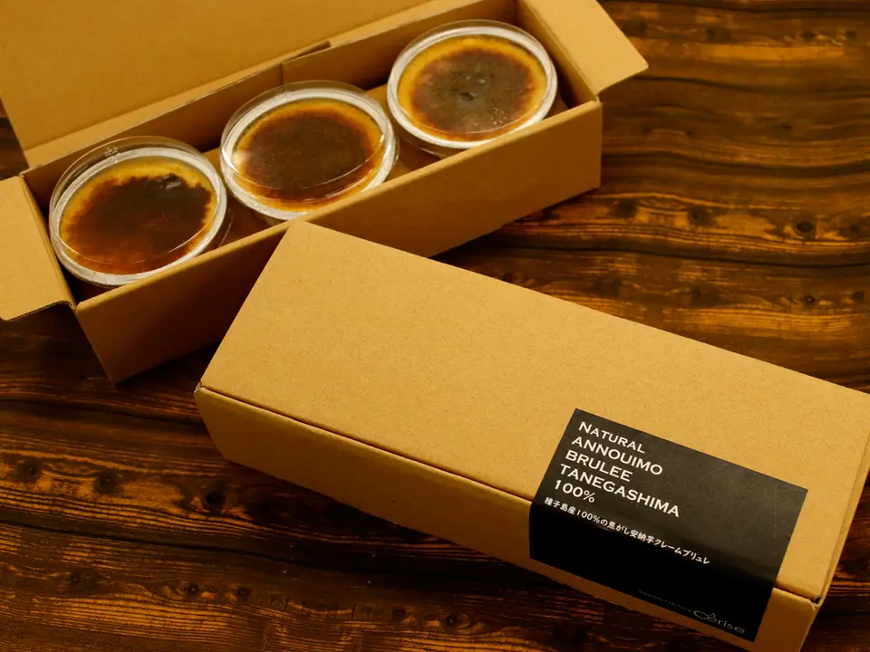 種子島産100％安納芋のクレームブリュレ_3