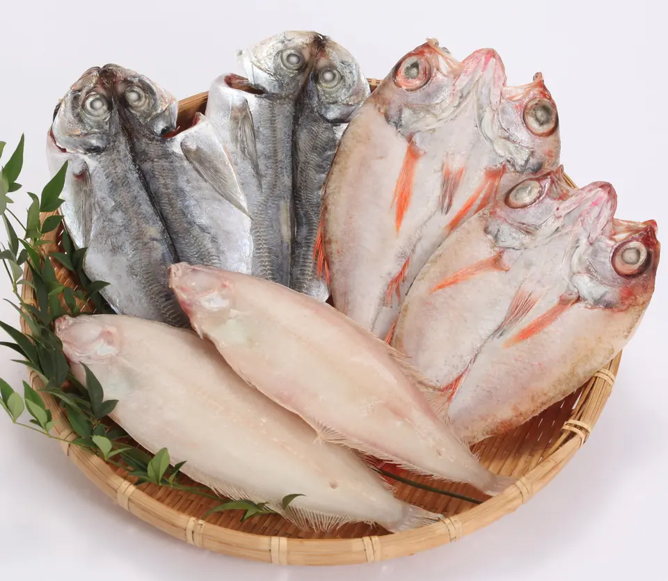 干物ギフトセット 華 B（のどぐろ・笹かれい・どんちっちアジ）風呂敷包装_0