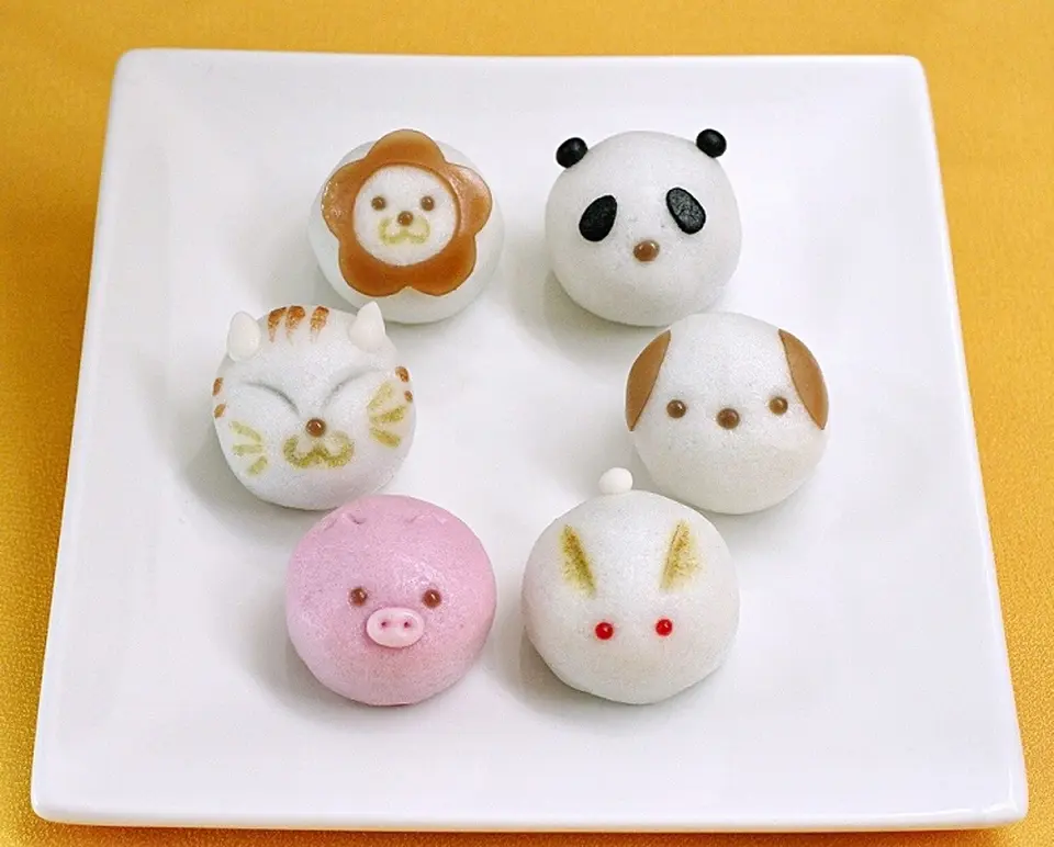 どうぶつ饅頭６種類12個セット_0
