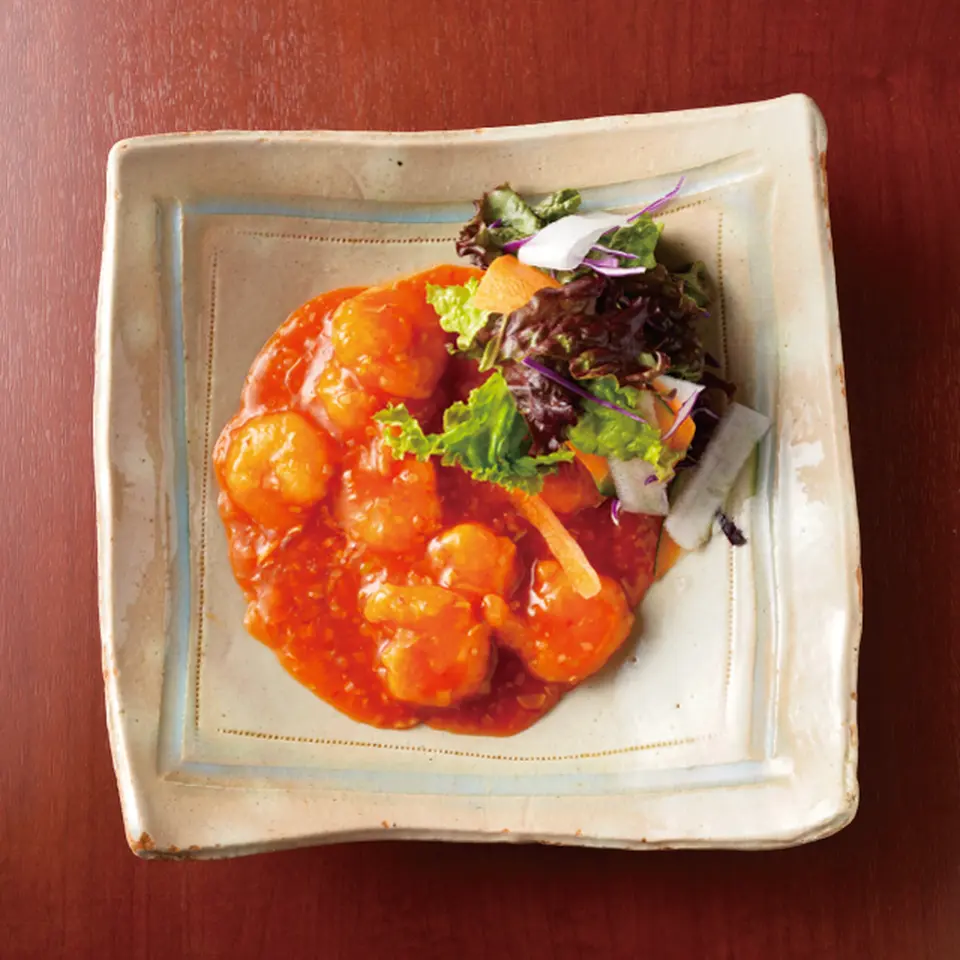 墨花居　海老のチリソース_0