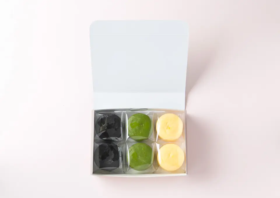 濃チーズケーキ(宇治抹茶・クリーム・竹炭) 6個入_1