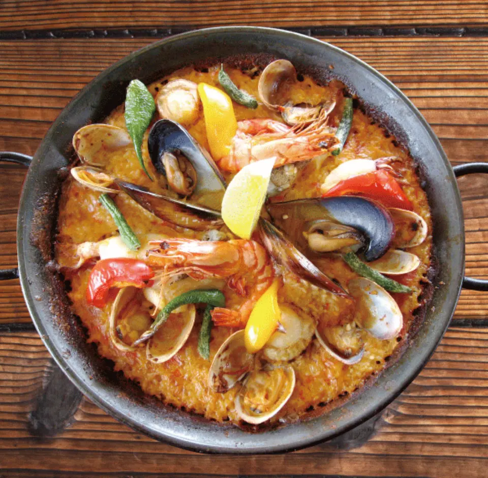 贅沢魚介のパエリア（2名分）_0