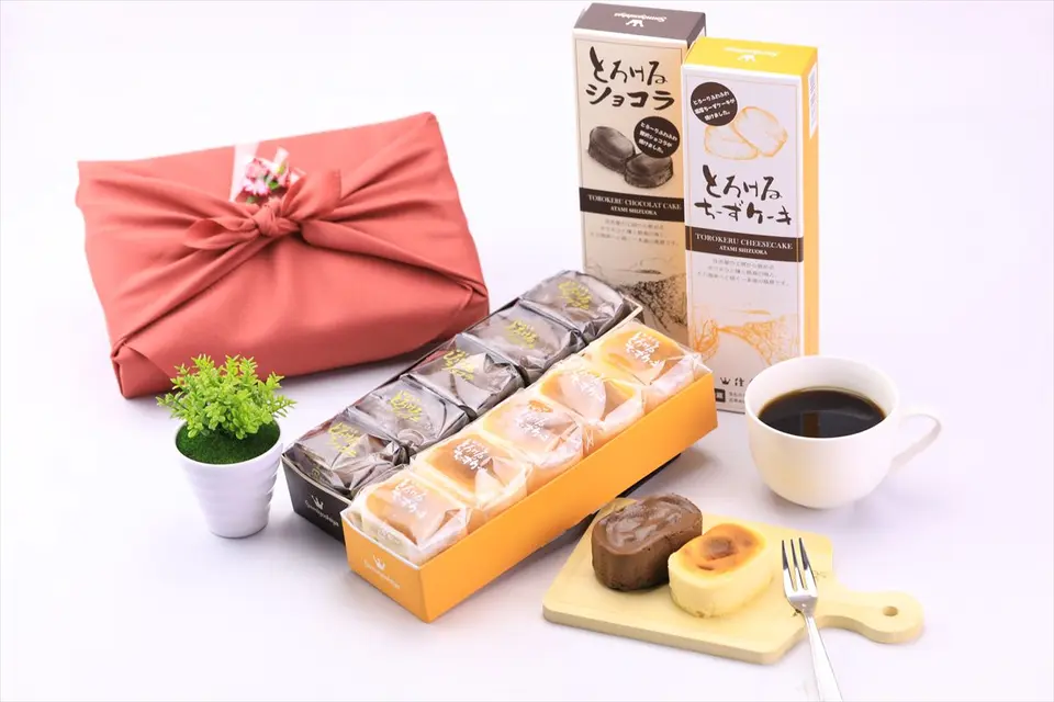 とろけるチーズとショコラ食べ比べ【風呂敷包み】_0