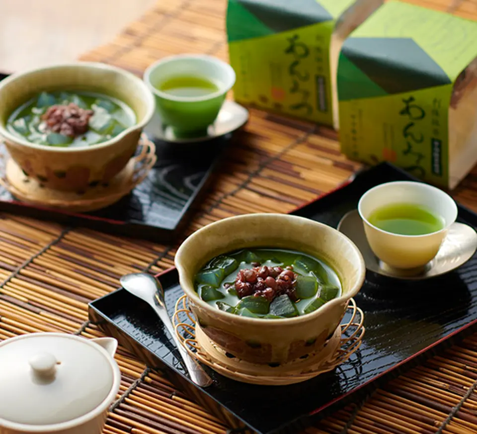 利休抹茶あんみつ　6個詰合せ（化粧箱入り）_0