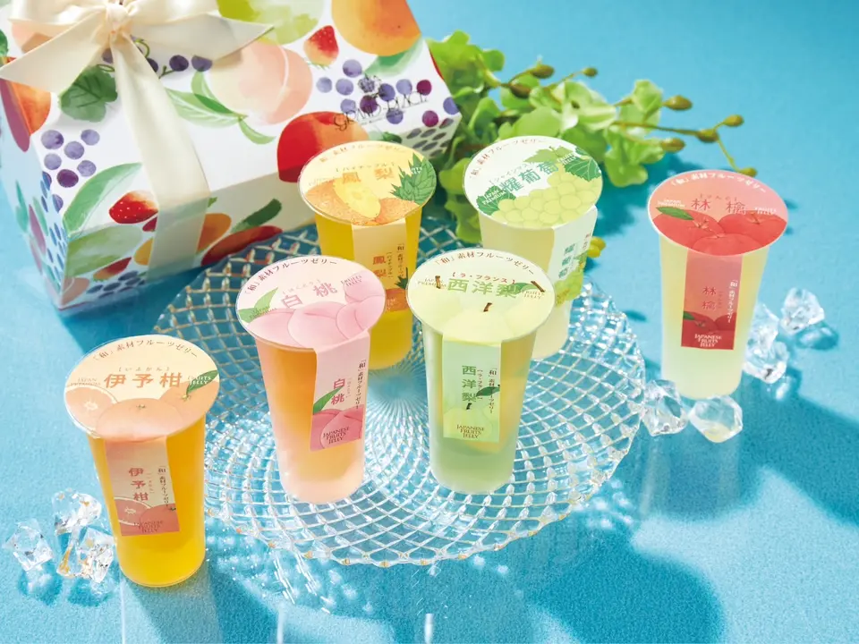 国産フルーツを贅沢に使った和素材フルーツゼリー　6個入_0