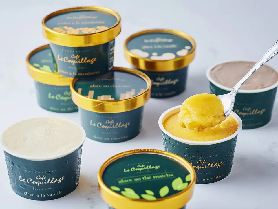 アイスクリーム＆ソルベ 8個セット （バニラ／ショコラ／抹茶／みかん）_1