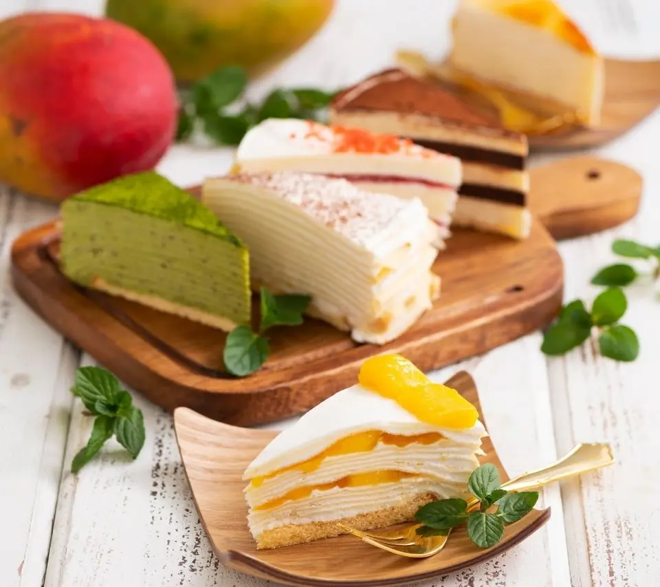 もっちり食感の手作りミルクレープ6種食べ比べセット季節(マンゴー)限定入り_0