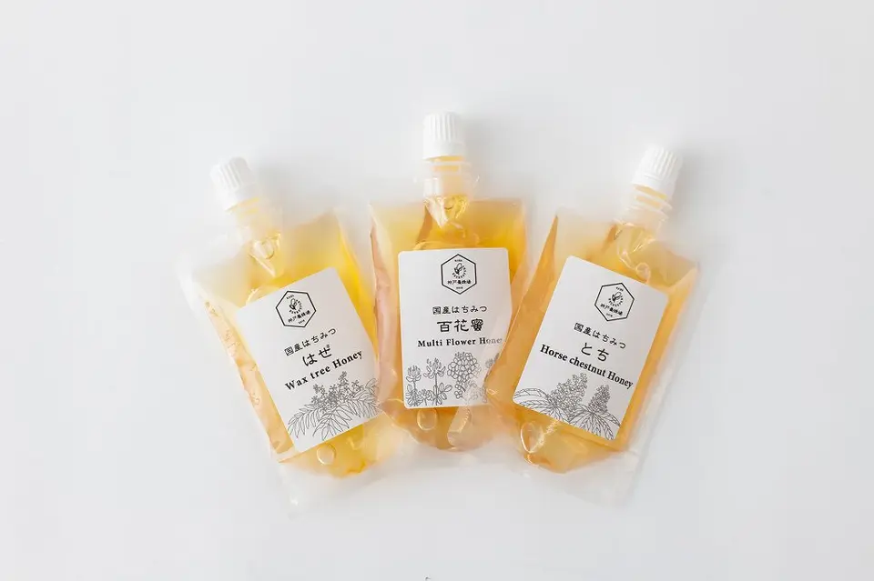 国産純粋蜂蜜お試し３本セット_0