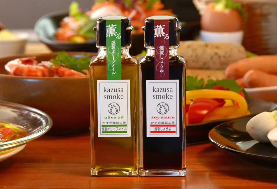 燻製オリーブオイル＆燻製しょうゆミニギフトセット_0