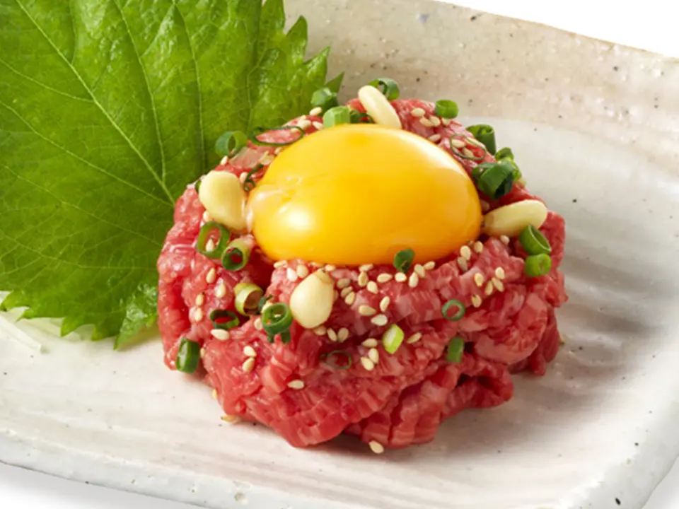 上村牛 ユッケ 40g×4パック（タレ付き）_0