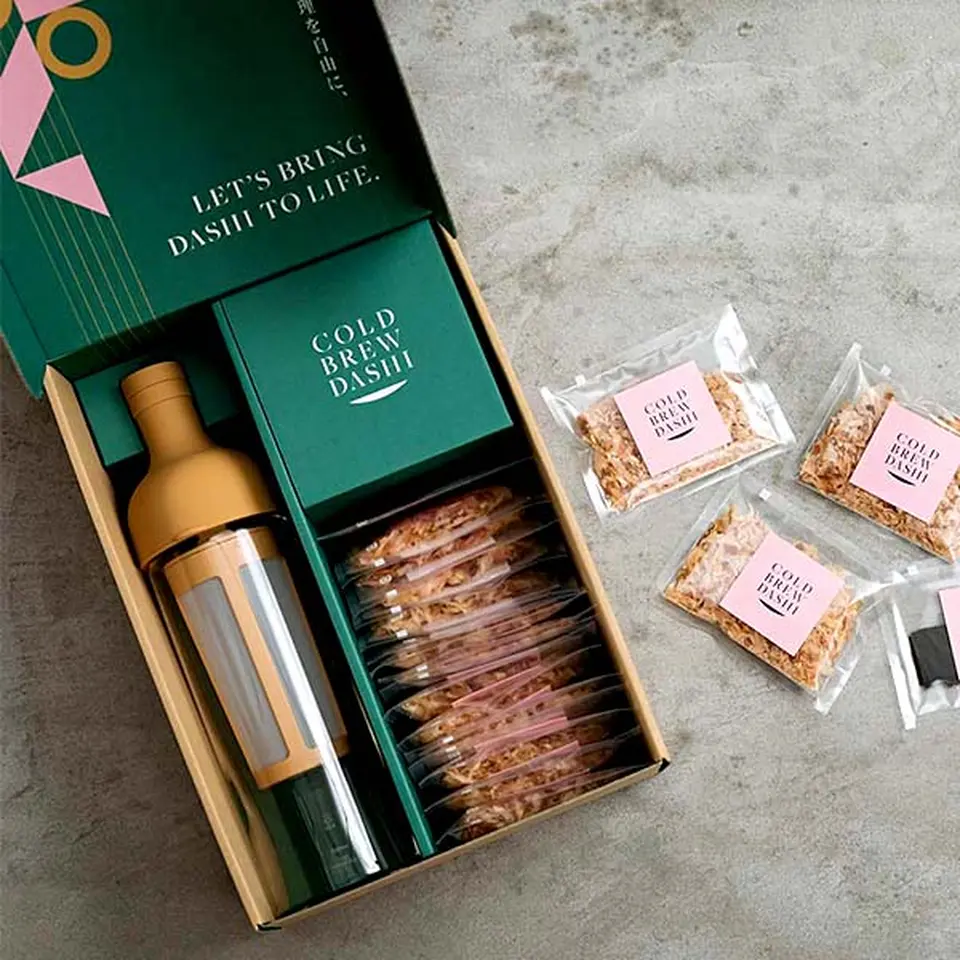 COLD BREW DASHI 　コールドブリューダシキット　（水出しボトル・鰹節・昆布）_0