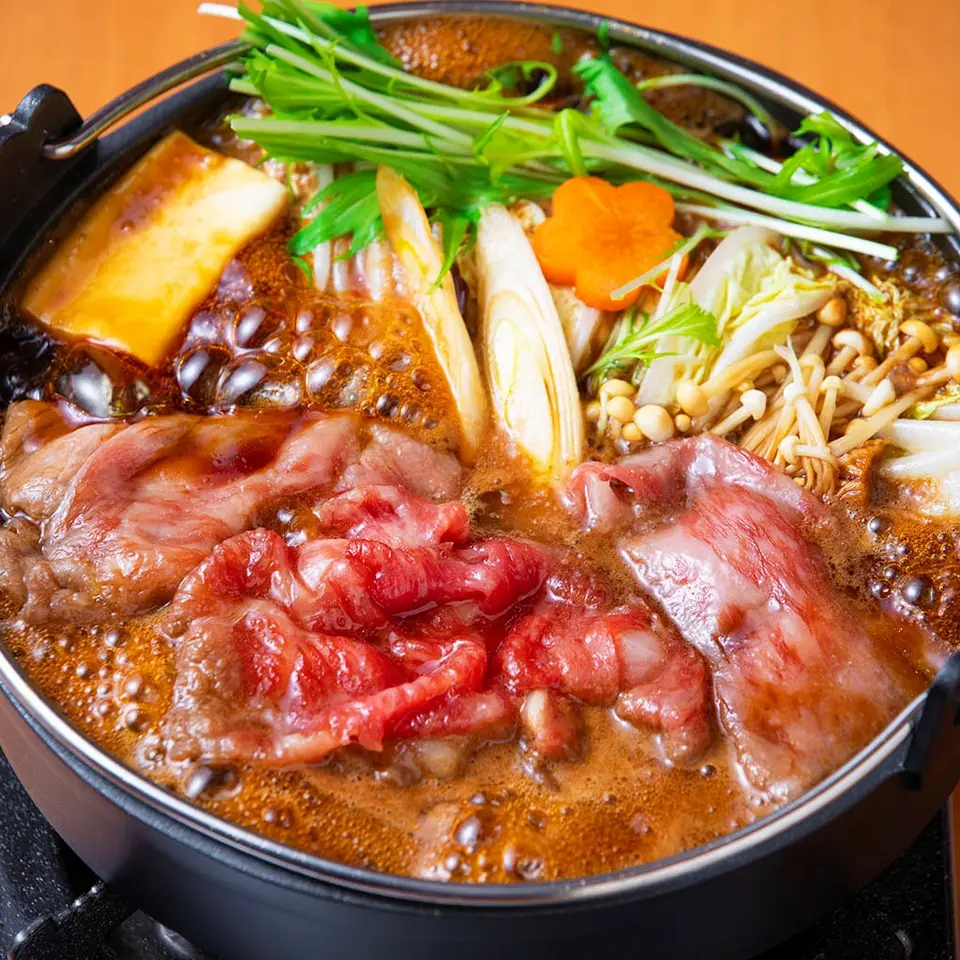 「綿肉」鹿児島黒牛 すき焼きセット A5（ロース）3人前_1