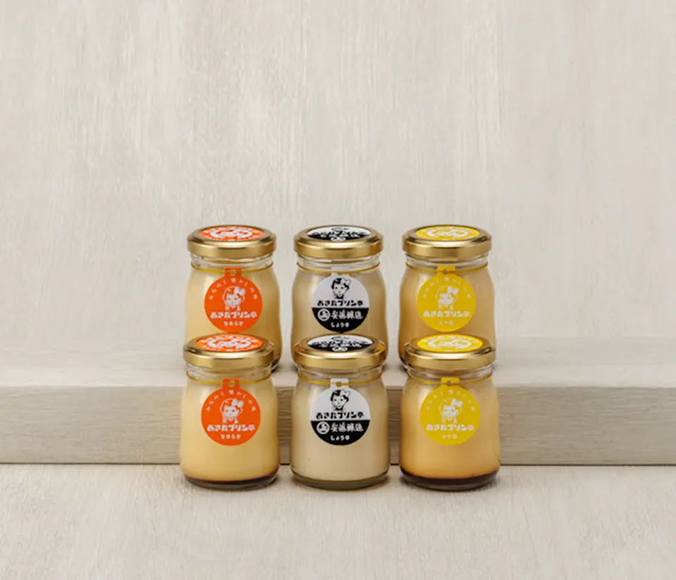 【安藤醸造】角館コラボセット（しょうゆ・なめらか・レトロ）6個入り（プリン）_0