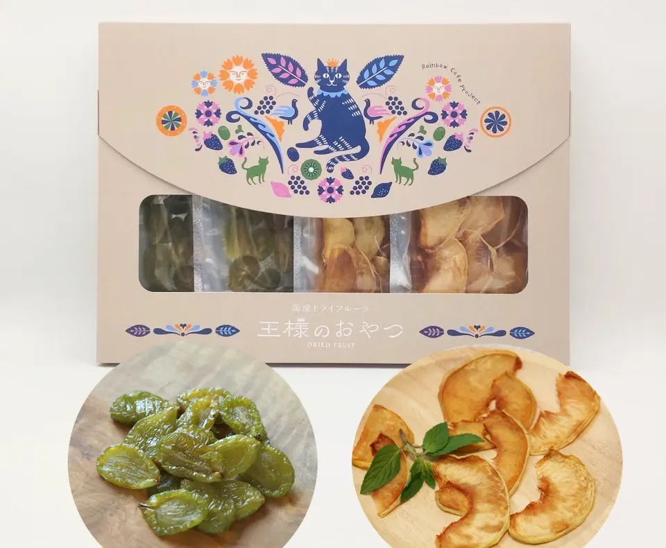 OKAYAMA もも・ぶどうセット(半生ドライフルーツ)_0