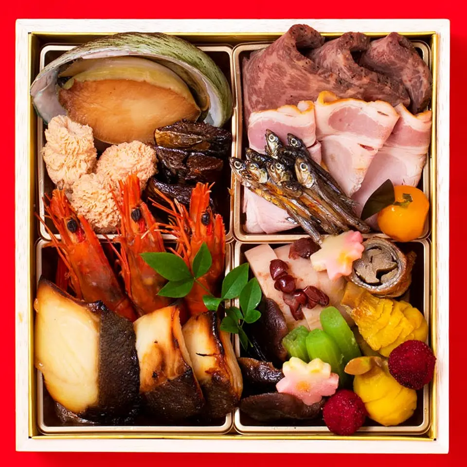 生おせち　二段重 木製重箱入　2～3人前　全27品_1