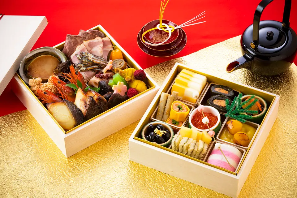 しゃぶしゃぶ日本料理たちばな「生おせち 二段重 木製重箱入 2～3人前