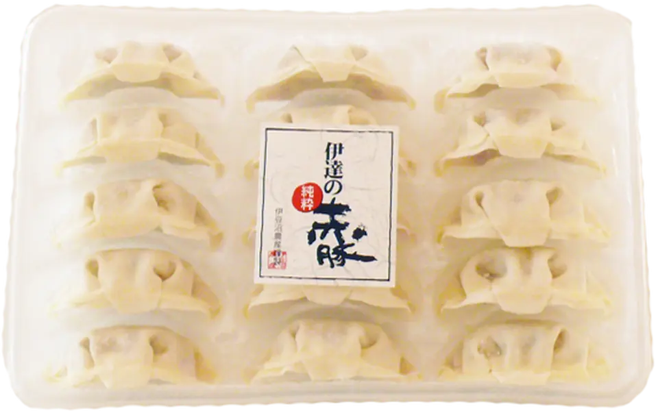 伊達の純粋赤豚 生餃子 15個入_0