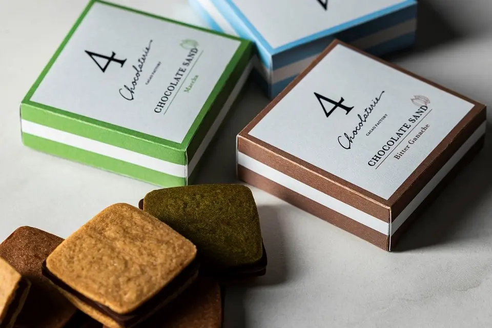 【6個入】チョコレートサンド（バニラ・真珠の塩キャラメル各2個・四日市抹茶・ビター各1個入）_1