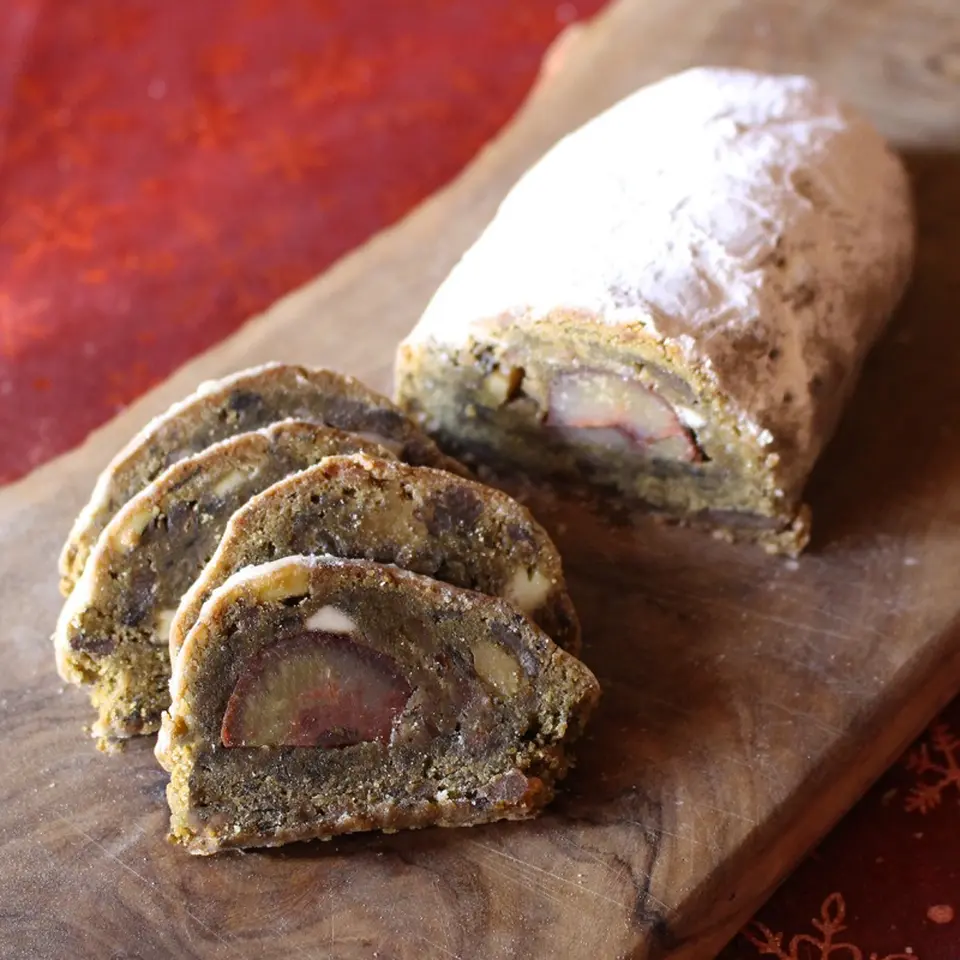 ほうじ茶と栗の石窯シュトーレン_0