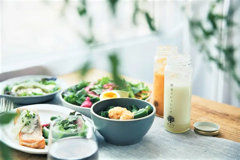 実身美のアラカルトセット（ドレッシング＆マヨ、豆乳プリン）_1