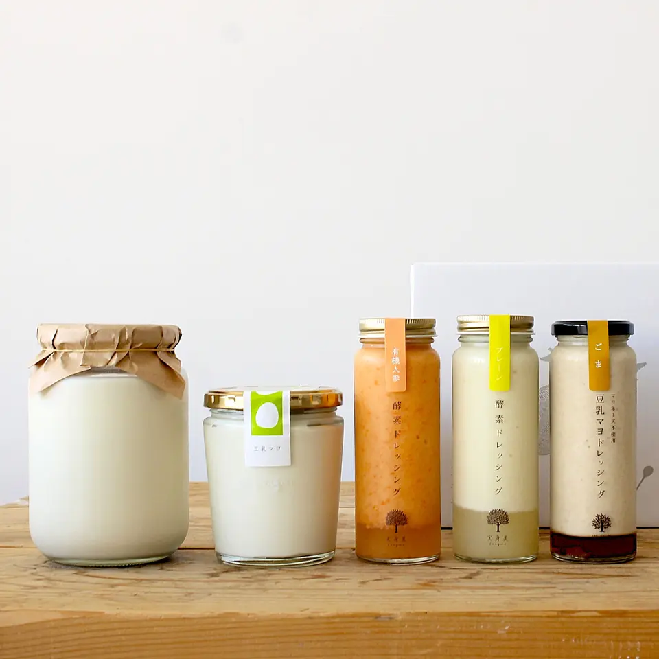 実身美のアラカルトセット（ドレッシング＆マヨ、豆乳プリン）_0