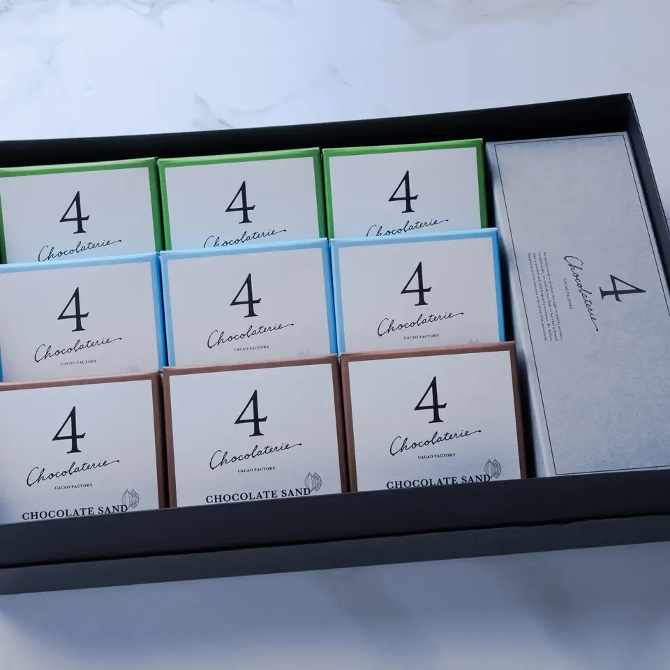 チョコレートサンド(バニラ・四日市抹茶・ビター各3個入)+ガトーショコラ(1本)セット_1