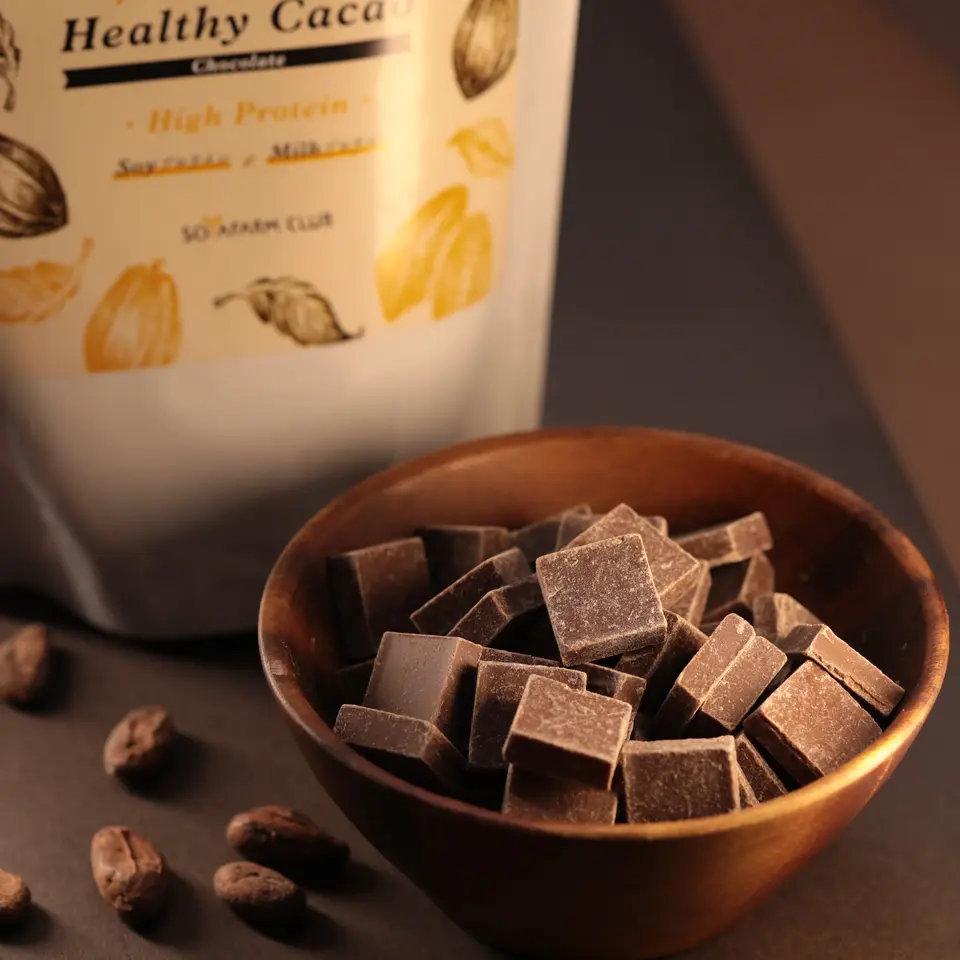 ヘルシーカカオ　ハイプロテイン ミルク風味チョコレート_0