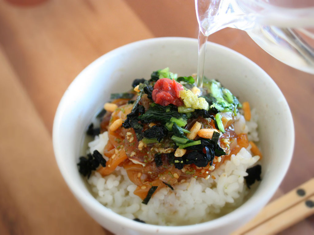 島茶漬け(天然鯛・烏賊)1人前