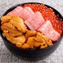 海鮮三色丼　カット済解凍するだけ　大トロ雲丹いくら入り