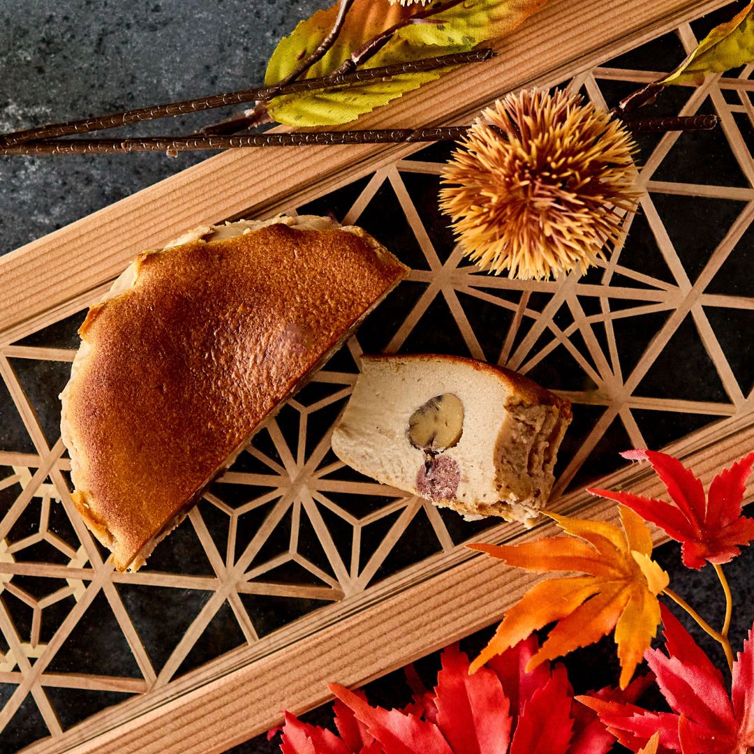 濃厚マロンのバスク風チーズケーキ