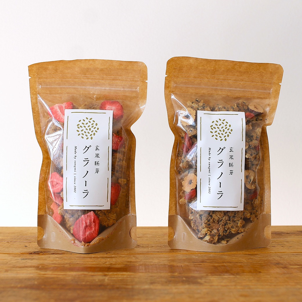 玄米胚芽グラノーラセット（いちごと発酵バター・薬膳）