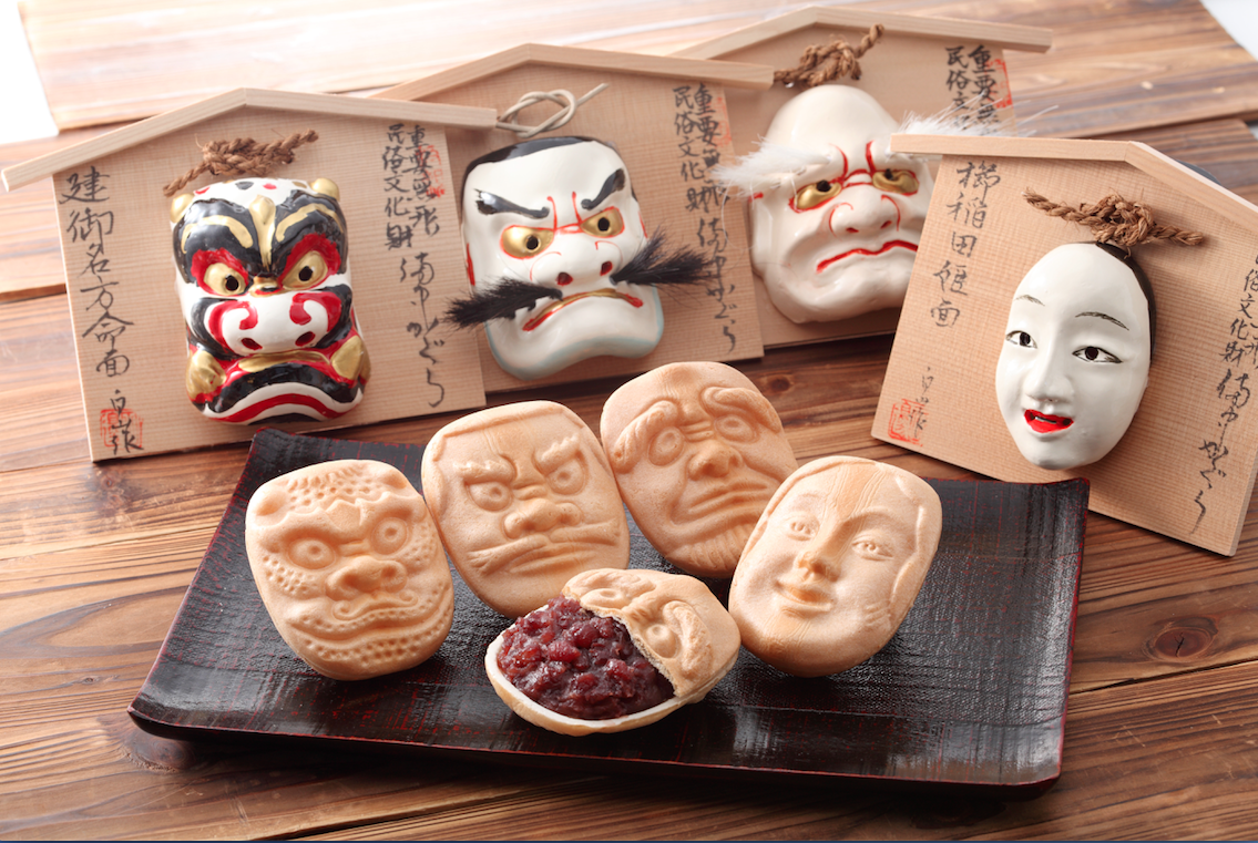 備中神楽面最中 10個入り      三宅製菓本店